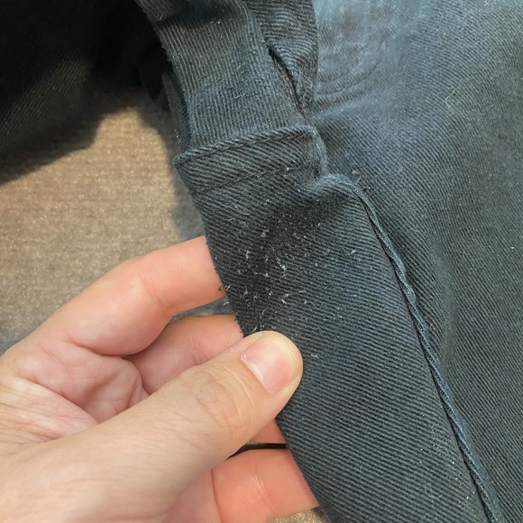 Gap Flare Jeans Womens 8R Faded Black Stretch 5 Pocket‎ Mid Rise Y2K Distressed - Picture 4 of 10